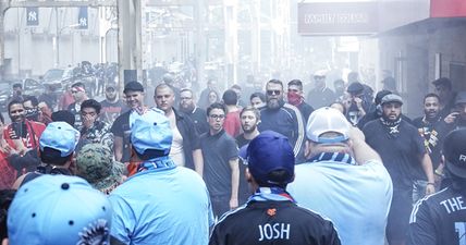 MLS aggro: Fan violence prior to New York derby (Video)