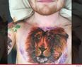 Ed Sheeran gets Cecil the lion etched across his chest…