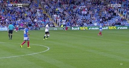 Strange camera angle makes Portsmouth v Derby unwatchable for many