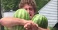 MMA champion crushes two watermelons with his bear-like death grip (Video)