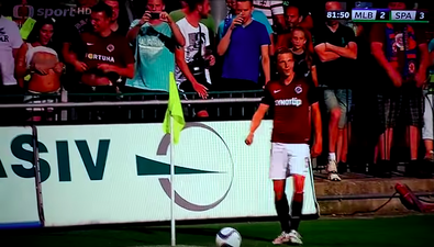 Sparta Prague performs striptease in the stands