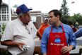 US presidential candidate Marco Rubio nails a kid in the face with a football (video)