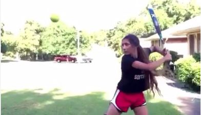 This girl’s mesmerising piece of softball skill will blow you away (Video)