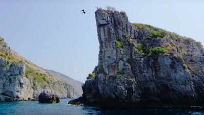 This stomach-churning video shows cliff jumpers risking their lives