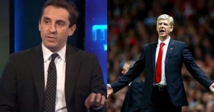 Arsene Wenger hits back at Gary Neville’s Arsenal criticism