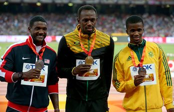 Usain Bolt shakes the hand of the cameraman that ‘tried to kill him’