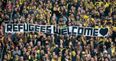 Celtic supporters join German clubs in support of desperate refugees (Picture)