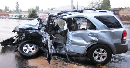 This is what a head-on collision at 124 mph looks like (Spoiler: It’s not pretty) (Video)