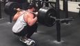 Bradley Martyn squats 140kg on a mini segway (Video)