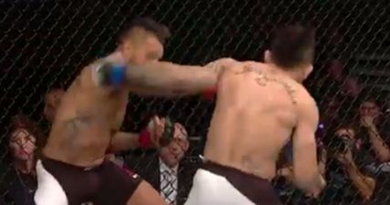 This is the most insane slugfest we’ve ever seen in the UFC (Video)