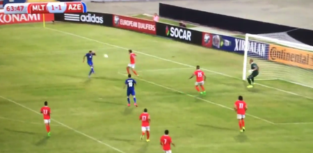 Watch Malta’s goalkeeper pull off an unreal save in Euro 2016 qualifier