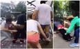 Unsuspecting people get their pants pulled down by the fastest pranksters in the world (Video)