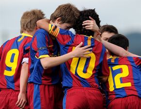 Barcelona kid shows composure beyond his years with this classy finish (Video)