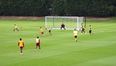 West Ham man pulls of this tidy rabona finish in training (Video)