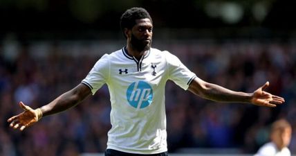 Spurs fans react hilariously to news of Tottenham releasing Emmanuel Adebayor from his contract