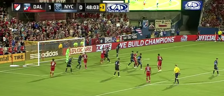 Watch MLS player score direct from a corner against Frank Lampard’s NYCFC (Video)