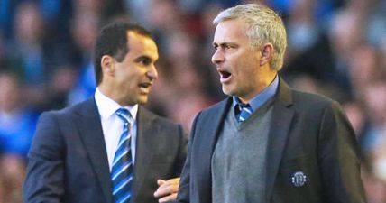 Listen to Jose Mourinho interrupt Roberto Martinez’s interview with the F-bomb