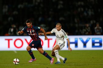 Watch Uruguayan striker score a brilliant swivelled volley (Video)