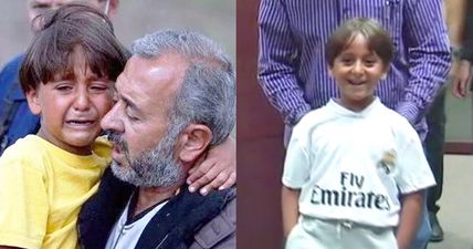 Syrian refugees kicked by camerawoman are treated like VIPs by Real Madrid (Video)