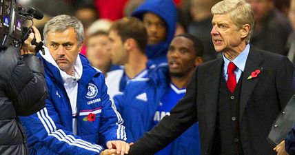 Wenger gets annoyed when asked if he’ll shake Mourinho’s hand (Video)