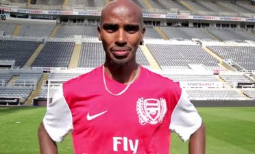 Arsenal fan Mo Farah’s dizzy penalty might just be the best yet (Video)