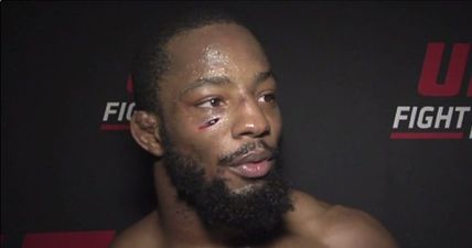 You could pretty much see the inside of Andre Harrison’s face after nasty cut [GRAPHIC]