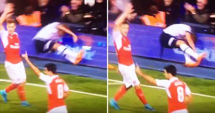 Harry Kane could have broken his neck after crashing awkwardly into hoardings (Video)