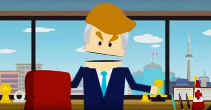 South Park takes the p*ss out of Donald Trump…but warns America to take him seriously (Video)