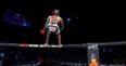 Fighter disastrously back-flips straight on to camerawoman (Video)