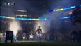 NFL game delayed after the pitch catches fire (Video)