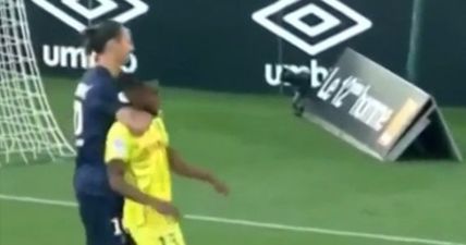 Zlatan Ibrahimovic takes a leaf out of Diego Costa’s book and gets over-physical with defender (Video)