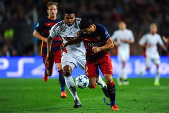 Luis Suarez stunner puts Barca ahead at the Nou Camp (Video)