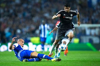 Diego Costa left fuming after officials fail to spot this last minute hand ball (Video)