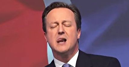 ‘Aroused’ David Cameron enjoys George Osborne’s speech a little *too* much