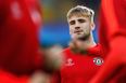 Luke Shaw returns to Manchester United training ground for the first time since leg break