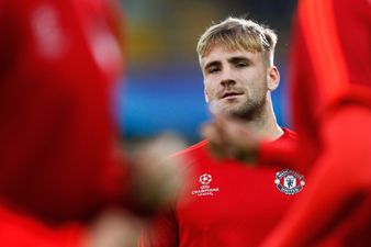 Luke Shaw returns to Manchester United training ground for the first time since leg break