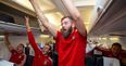 Joe Ledley looks as high as a kite throwing rave shapes in Welsh celebration (Video)