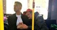 Student on bus shows kindness to man with learning difficulties (Video)