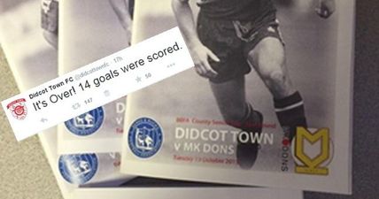 Didcot Town lost 14-0, but whoever runs their social media still had fun…