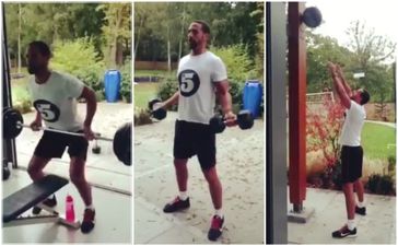 This is what Rio Ferdinand’s morning workout looks like (Video)