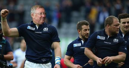 The Scottish rugby team are using Alex Ferguson to inspire them to World Cup glory