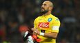 Watch Pepe Reina lose his mind celebrating Napoli’s opening goal against Fiorentina (Video)