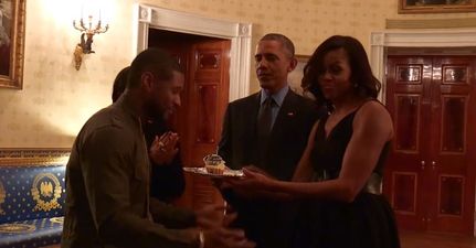 The Obamas gave Usher the best birthday ever