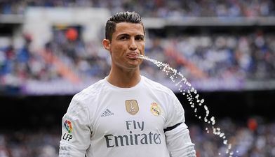 Watch Cristiano Ronaldo’s frustrated reaction to being drug tested after Champions League game