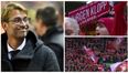 This was the welcome Liverpool fans gave Jurgen Klopp on his Anfield bow (Video)