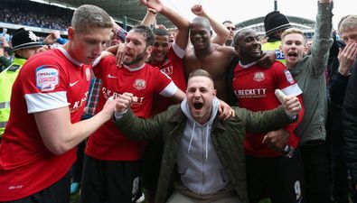 Football fan needs to be rescued by firefighters after seven hours asleep on the toilet