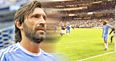 Pirlo could not give less of a shiny sh*t about covering his post (Video)