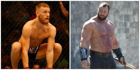 This is what happened when Conor McGregor met The Mountain from Game of Thrones (Pic)