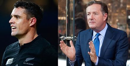 Piers Morgan has managed to suck some of the joy from Dan Carter’s phenomenal performance