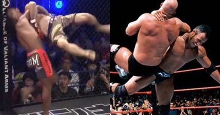 We don’t remember seeing an MMA knockout via ‘Rock Bottom’ before (Video)